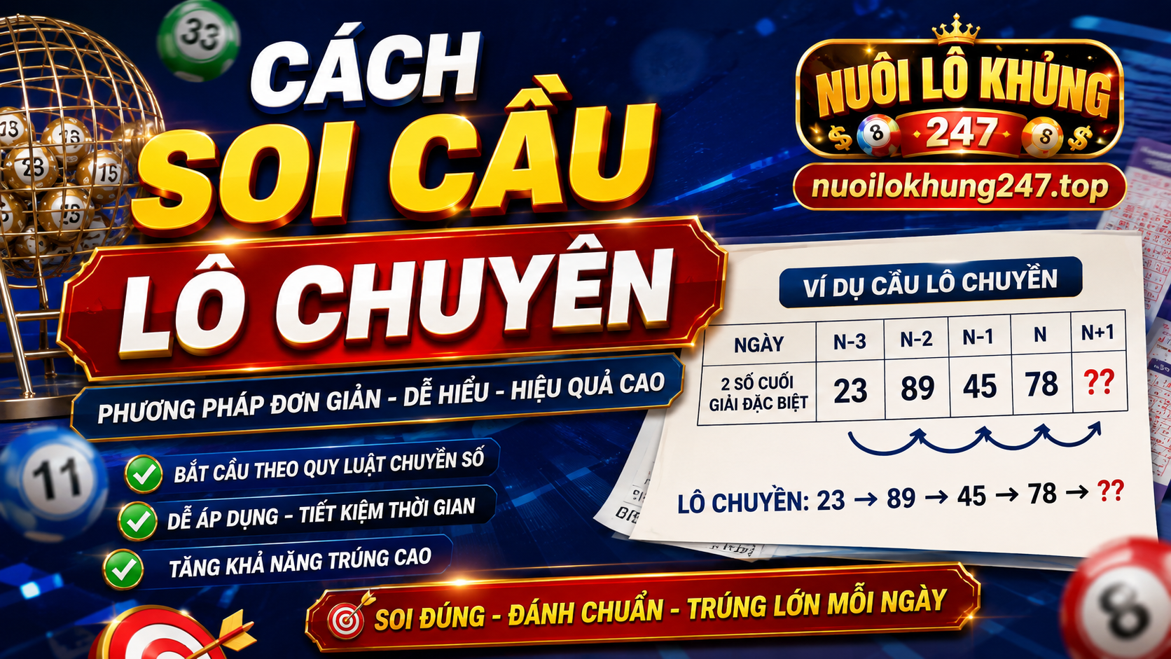 Cách soi cầu lô chuyền